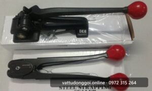 Bộ dụng cụ đóng đai thép S290 và kìm bấm bọ C3106 tay cầm đỏ - Đỉnh Phong 68