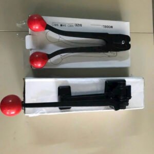 Bộ dụng cụ đóng đai thép S290 và C3106 gồm kìm bấm bọ và dụng cụ căng đai tay cầm đỏ