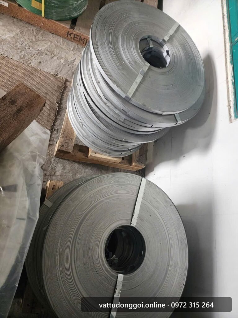 Dây đai thép mạ kẽm cuộn bánh - Đỉnh Phong 68