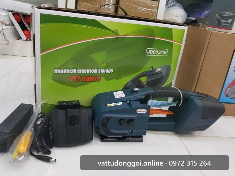 Máy đóng đai dùng pin JDC 13/16 kèm pin sạc và hộp - Đỉnh Phong 68